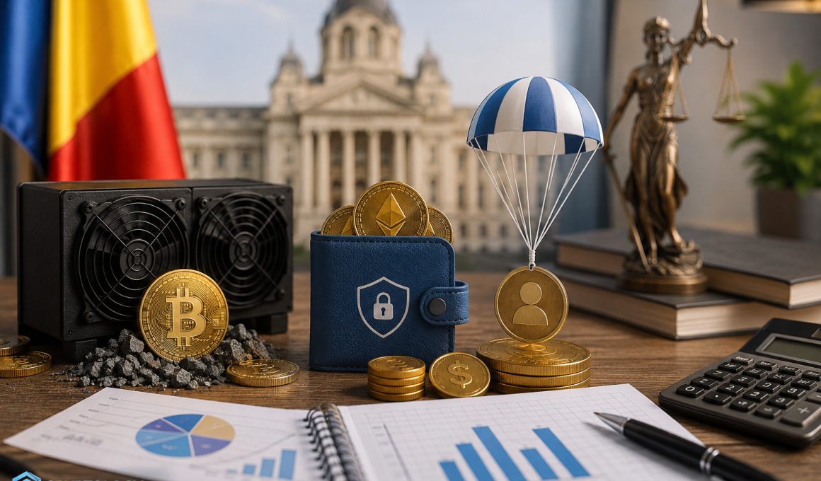Staking, airdrop și mining. Cum se impozitează în România în 2026