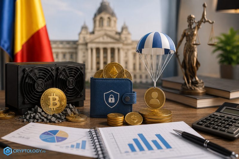 Staking, airdrop și mining. Cum se impozitează în România în 2026